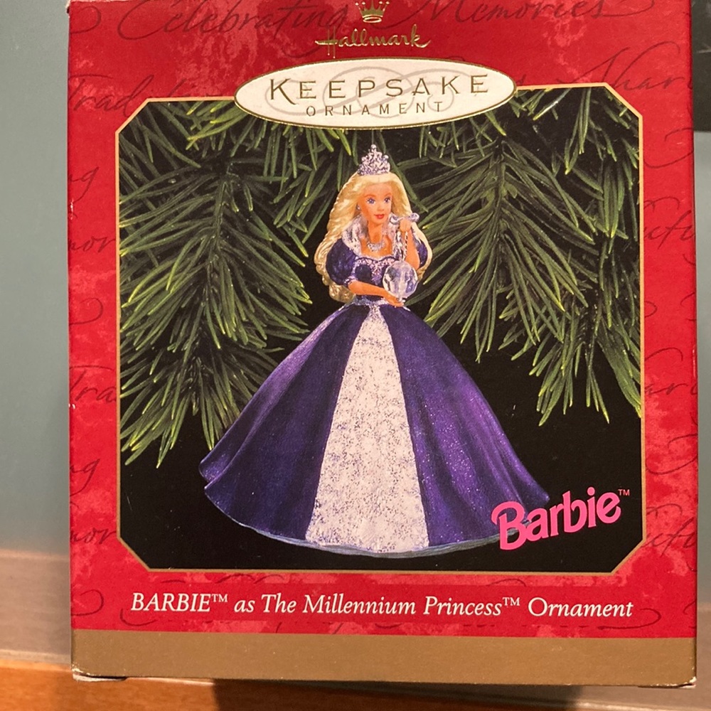 SUPER SALE - Barbie As Millennium Princess Ornament - 1999
